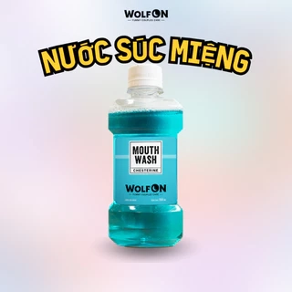 Nước Súc Miệng Wolf ON Bạc Hà The Mát Sản Khoái 200ml