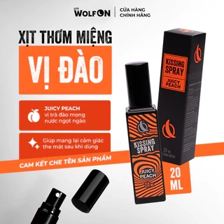 Xịt Thơm Miệng Kissing Spray LYD Wolf ON Hương Excited Mint X3 Bạc Hà The Mát Sảng Khoái Nhỏ Gọn 20ml
