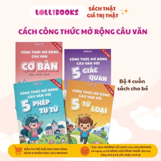 Sách Cho Bé - Bộ 4 Cuốn Sách Lollibooks Các Công Thức Mở Rộng Câu Văn