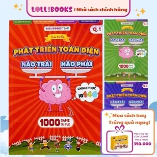 Sách Khai Phá Tiềm Thức Trí Não Phát Triển Toàn Diện Não Trái Não Phải cho bé tập nói, phát triển IQ sớm - LOLLIBOOKS
