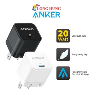 Cốc sạc Anker PowerPort III 1Type-C 20W PD Cube A2149 - Hàng chính hãng