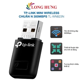 USB Wi-Fi TP-Link Mini Wireless chuẩn N 300Mbps TL-WN823N - Hàng chính hãng