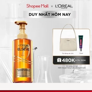 Dầu gội dưỡng tóc suôn mượt tóc cao cấp L'Oreal Paris Extraordinary Oil Smooth 440ml