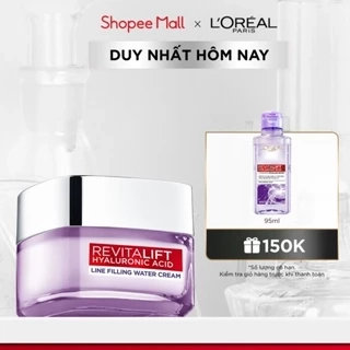 Kem dưỡng siêu cấp ẩm căng mượt da và giảm nếp nhăn L'Oreal Paris Revitalift Hyaluronic Acid 50ml