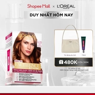 Màu nhuộm dưỡng tóc phủ bạc bảo vệ gấp 3 L'Oreal Paris Excellence Crème 172ml