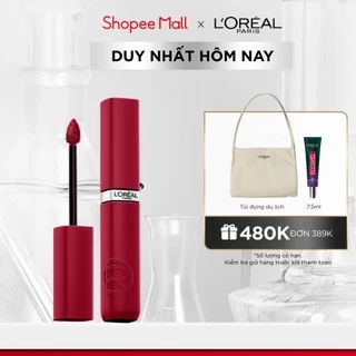 Son kem lì nhẹ môi, 16H lâu trôi, chuẩn màu căng mướt L’Oreal Paris Infallible Matte Resistance 5Ml
