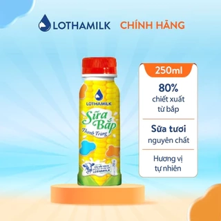 Sữa Bắp Thanh Trùng Lothamilk Chai 250ml