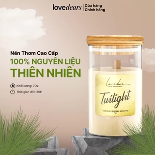Nến Thơm Phòng Cao Cấp LoveDear Dalat Từ Tinh Dầu Thiên Nhiên và Sáp Cọ - Trang Trí Decor 100g & 200g