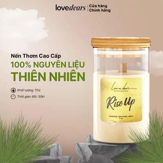 Nến Thơm Phòng LoveDear Cao Cấp Từ Tinh Dầu Thiên nhiên và Sáp Cọ Trang Trí Decor