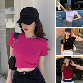 Áo croptop nữ ôm body trơn nhiều màu - LOZA PH403302