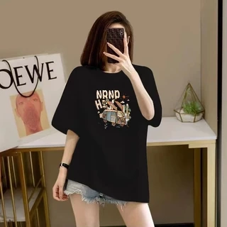 Áo thun nữ dáng rộng - Áo phông nữ form rộng 95% cotton - Loza G0129
