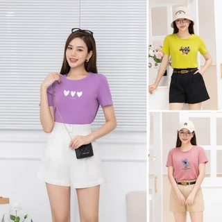 Áo thun nữ Lẻ Size Giao Mẫu Lộn Xộn -Hình ngẫu nhiên - Áo phông Loza PT002