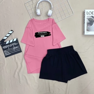 Đồ bộ nữ LOZA 'Remember' form rộng - Set đồ nữ mùa hè chất liệu thun cotton 4 chiều - BP15