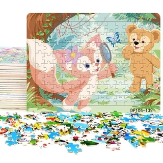 Câu đố loạt phim hoạt hình Anime, Đồ chơi giáo dục sớm 3-5 tuổi, Giấy dày 104P, Quà tặng sinh nhật Giáng sinh
