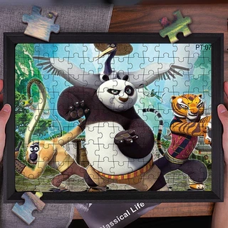 Kung Fu Panda và các câu đố loạt nhân vật Anime khác, 126 chiếc Giấy dày, Đồ trang trí đồ chơi giáo dục sớm 3-5 tuổi, Quà tặng sinh nhật Giáng sinh
