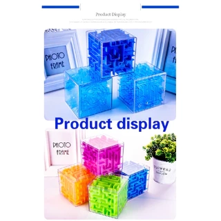 LEQIAZHIXING Quả Bóng Mê Cung 3d 6CM Nhiều Màu Sắc Rèn Luyện Trí Não Cho Bé