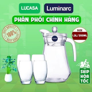 Bộ Bình Ly Thủy Tinh Luminarc Arc Salto 5 Món 1.3L/350ml - 5L2662L2560 | Phân Phối Chính Hãng