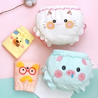 Lucky Big Cat®Quần Trẻ Em Bargain 0-4Y Bé Gái Undies Quần COD Dễ Thương 100% cotton Trẻ Em Võ Sĩ Hoạt Hình Quần Short Cho Bé