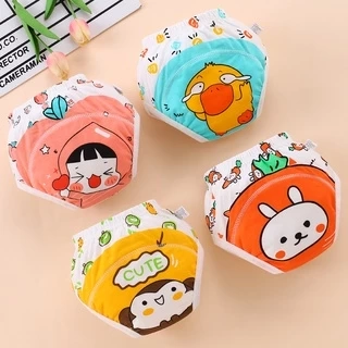 Tã quần cotton LUCKY BIG CAT mỏng họa tiết hoạt hình dễ thương thời trang mùa hè dành cho bé tập đi vệ sinh