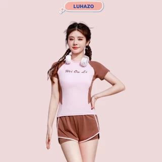 Bikini 2 mảnh đồ bơi nữ kín đáo phối màu trẻ trung cá tính quần đùi 2 lớp co giãn thoải mái QC siêu xịn 8131 D3T4
