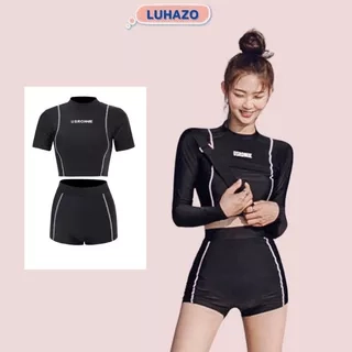Bikini Đùi LUHAZO Quảng Châu Đồ Bơi Nữ Dài Tay Chất Đẹp Co Giãn Thoải Mái 2355 D9T2