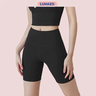 Quần tập gym nữ LUHAZO co giãn thấm hút quần vải thấm hút tặng Thước dây  tập gym cho nữ MT5F Pickleball t5t5