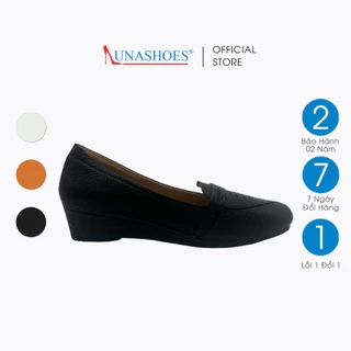 Giày búp bê nữ đế xuồng 5p LUNASHOES 2105 da bò mềm bảo hành tới 3 năm lỗi 1 đổi 1 mũi vuông