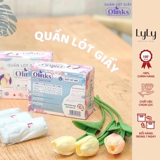 Hộp 10 chiếc quần lót giấy Olinks đạt chuẩn SGS Thụy Sĩ quần lót dùng 1 lần kháng khuẩn QL135 du lịch tiện lợi