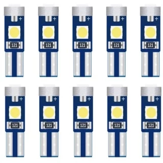 Bóng Đèn LED Chỉ Báo LYMOYO T5 W3W W1.2W 3SMD Chêm Taplo Xe Hơi