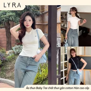 Áo Babytee LYRA Nơ Ngực Chất Co Giãn, Thoáng Mát, Nhiều Màu Dễ Phối Đồ - CSYAP0300
