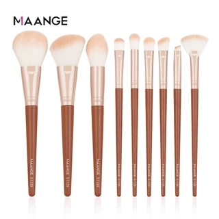 Bộ cọ trang điểm 9 cây MAANGE chuyên nghiệp cọ má hồng, phấn mắt, cọ che khuyết điểm chuyên nghiệp 51129