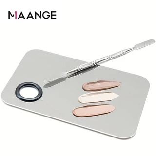 Khay Dụng Cụ Trộn Nền Bằng Thép Sáng MAANGE Chống Gỉ Kèm Cây Trộn 1614