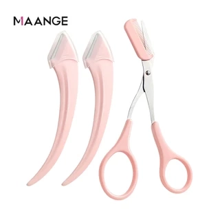 Set 3 dụng cụ cắt tỉa lông mày lông mi MAANGE dành cho người mới bắt đầu 3051