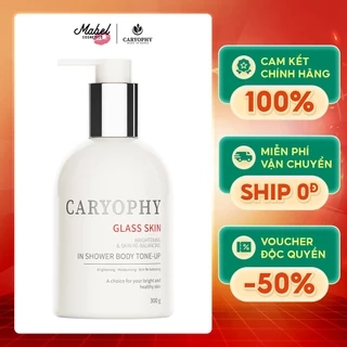 Kem dưỡng trắng da Body Caryophy Glass Skin Hàn Quốc dưỡng trắng dưỡng sáng che khuyết điểm 300gr