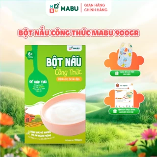 Bột nấu Mabu 900gr Công Thức Khoa Học Vượt Trội dinh dưỡng toàn diện cho bé từ 6th tuổi ăn dặm