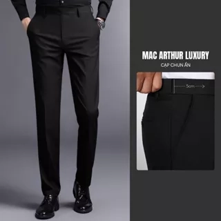 Quần âu nam cạp chun ẩn cao cấp MAC ARTHUR chất vải mềm mịn, chống nhăn, co giãn thoải mái