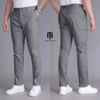 Quần dài kaki nam MAC ARTHUR ôm vừa, khỏe khoắn, mềm mịn, co giãn