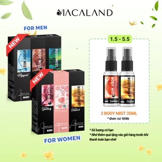 Body Mist xịt thơm toàn thân MACALAND 20ml/35ml/100ml xịt hương nước hoa kết hợp dưỡng ẩm cho da