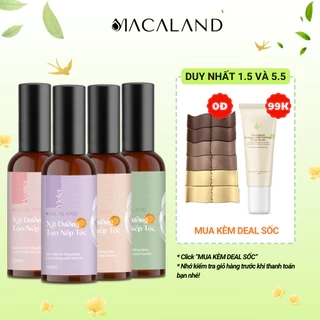 Xịt giữ nếp tạo kiểu và dưỡng tóc 3in1 MACALAND 100ml hương thơm nước hoa cho tóc