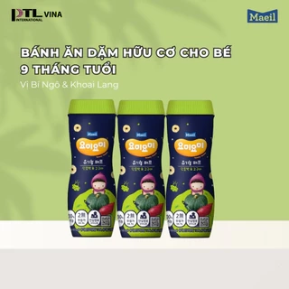 Bánh ăn dặm MAEIL Yommy Yommy Hàn Quốc hữu cơ dễ tan trong miệng bổ sung canxi cho bé 42g