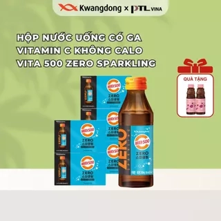 Nước giải khát Zero Sparkling KWANGDONG có ga bổ sung vitamin C không calo Hàn Quốc chai150ml