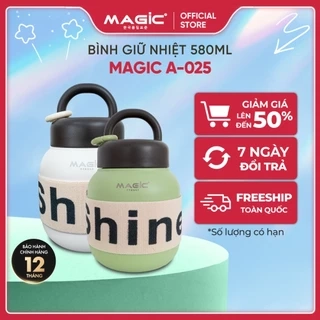 Bình Giữ Nhiệt Magic A-025, dung tích 580ml, giữ nhiệt 20 tiếng, bảo hành 6 tháng