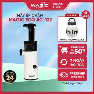 Máy ép chậm Magic Eco AC-132, lưới inox, giảm tiếng ồn - Hàng chính hãng.
