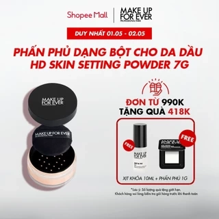 Phấn phủ dạng bột dành cho da dầu & da thường Make Up For Ever HD Skin Setting Powder 18g