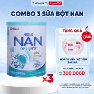 COMBO 3 LON Sữa Nan Nga Optipro Mamako 800g
