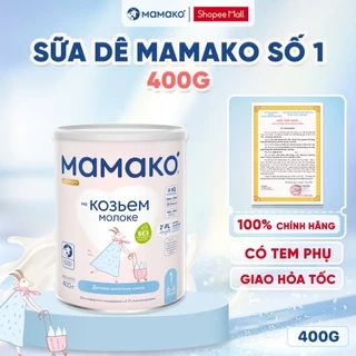 Sữa Dê MAMAKO Premium Số 1 - 400g Sữa Công Thức Hỗ Trợ Phát Triển, Dễ Tiêu Hóa Cho Bé