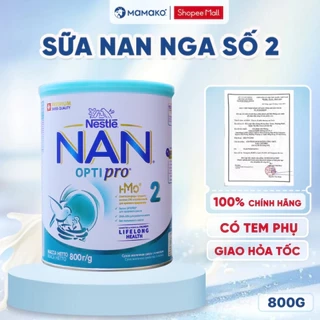 Sữa Nan Nga HMO Optipro Số 2 Mamako Bổ Sung Dinh Dưỡng Cho Bé  Hộp 800g