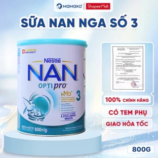 Sữa Nan Nga Số 3 HMO Optipro Mamako Bổ Sung Dinh Dưỡng Cho Bé Hộp 800g