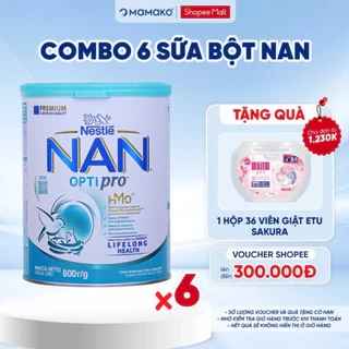 THÙNG 6 LON Sữa Nan Nga HMO Optipro Đủ 4 số
