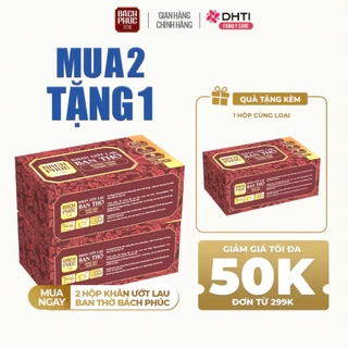 Khăn lau ban thờ Bách Phúc, khăn ướt bao sái lau ban thờ mùi hương trầm và hương quế